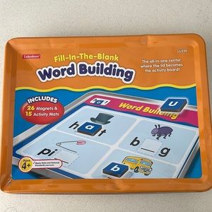 Fill in the blank word building activity board